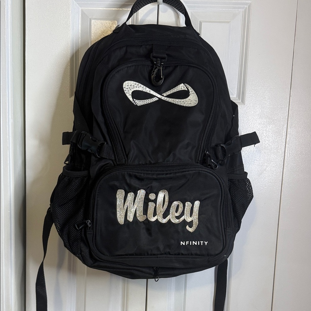 NFINITY Black Backpack with Silver Accents
